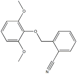 2-[(2,6-dimethoxyphenoxy)methyl]benzonitrile,,结构式