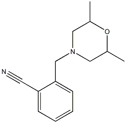 2-[(2,6-dimethylmorpholin-4-yl)methyl]benzonitrile Structure