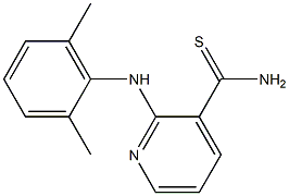 2-[(2,6-dimethylphenyl)amino]pyridine-3-carbothioamide 化学構造式