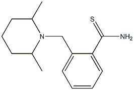 2-[(2,6-dimethylpiperidin-1-yl)methyl]benzenecarbothioamide,,结构式