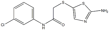 2-[(2-amino-1,3-thiazol-5-yl)sulfanyl]-N-(3-chlorophenyl)acetamide|