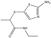 2-[(2-amino-1,3-thiazol-5-yl)sulfanyl]-N-ethylpropanamide