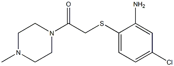 2-[(2-amino-4-chlorophenyl)sulfanyl]-1-(4-methylpiperazin-1-yl)ethan-1-one 结构式