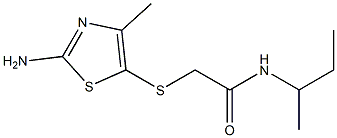 2-[(2-amino-4-methyl-1,3-thiazol-5-yl)thio]-N-(sec-butyl)acetamide