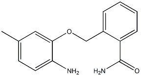 2-[(2-amino-5-methylphenoxy)methyl]benzamide,,结构式