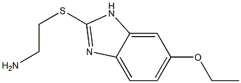2-[(2-aminoethyl)sulfanyl]-6-ethoxy-1H-1,3-benzodiazole Struktur