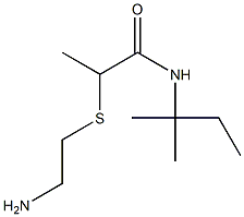 2-[(2-aminoethyl)sulfanyl]-N-(2-methylbutan-2-yl)propanamide