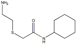 2-[(2-aminoethyl)sulfanyl]-N-cyclohexylacetamide Struktur