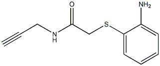 2-[(2-aminophenyl)thio]-N-prop-2-ynylacetamide Structure