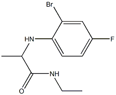 2-[(2-bromo-4-fluorophenyl)amino]-N-ethylpropanamide|