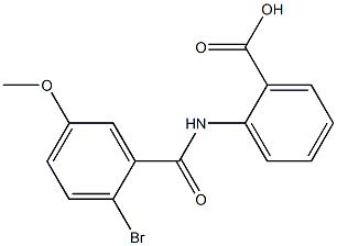 2-[(2-bromo-5-methoxybenzene)amido]benzoic acid