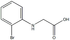 2-[(2-bromophenyl)amino]acetic acid Struktur