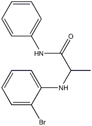 2-[(2-bromophenyl)amino]-N-phenylpropanamide Struktur
