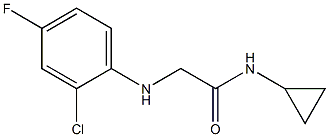  2-[(2-chloro-4-fluorophenyl)amino]-N-cyclopropylacetamide