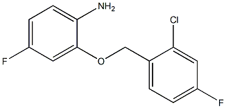 2-[(2-chloro-4-fluorophenyl)methoxy]-4-fluoroaniline,,结构式