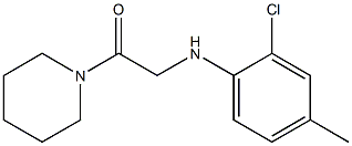 2-[(2-chloro-4-methylphenyl)amino]-1-(piperidin-1-yl)ethan-1-one,,结构式