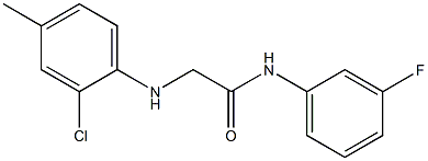  2-[(2-chloro-4-methylphenyl)amino]-N-(3-fluorophenyl)acetamide