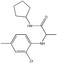 2-[(2-chloro-4-methylphenyl)amino]-N-cyclopentylpropanamide Structure