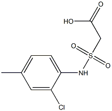 2-[(2-chloro-4-methylphenyl)sulfamoyl]acetic acid Structure