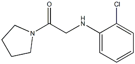 2-[(2-chlorophenyl)amino]-1-(pyrrolidin-1-yl)ethan-1-one Struktur