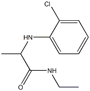 2-[(2-chlorophenyl)amino]-N-ethylpropanamide Structure