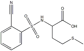 2-[(2-cyanobenzene)sulfonamido]-4-(methylsulfanyl)butanoic acid