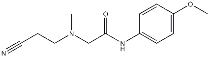 2-[(2-cyanoethyl)(methyl)amino]-N-(4-methoxyphenyl)acetamide