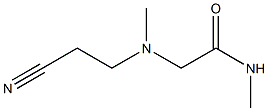 2-[(2-cyanoethyl)(methyl)amino]-N-methylacetamide 结构式