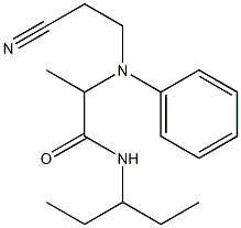 2-[(2-cyanoethyl)(phenyl)amino]-N-(pentan-3-yl)propanamide