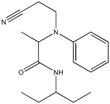 2-[(2-cyanoethyl)(phenyl)amino]-N-(pentan-3-yl)propanamide|