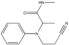 2-[(2-cyanoethyl)(phenyl)amino]-N-methylpropanamide