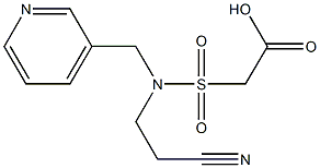 2-[(2-cyanoethyl)(pyridin-3-ylmethyl)sulfamoyl]acetic acid