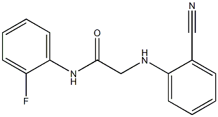 2-[(2-cyanophenyl)amino]-N-(2-fluorophenyl)acetamide