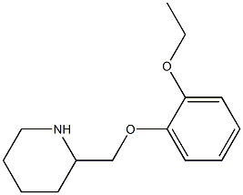 2-[(2-ethoxyphenoxy)methyl]piperidine 化学構造式