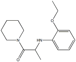 2-[(2-ethoxyphenyl)amino]-1-(piperidin-1-yl)propan-1-one 化学構造式