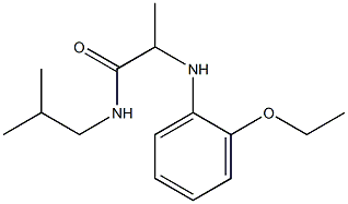 2-[(2-ethoxyphenyl)amino]-N-(2-methylpropyl)propanamide,,结构式