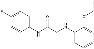 2-[(2-ethoxyphenyl)amino]-N-(4-fluorophenyl)acetamide Struktur