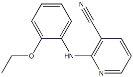 2-[(2-ethoxyphenyl)amino]nicotinonitrile 化学構造式