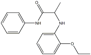 2-[(2-ethoxyphenyl)amino]-N-phenylpropanamide 结构式