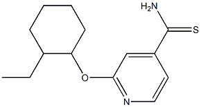 2-[(2-ethylcyclohexyl)oxy]pyridine-4-carbothioamide Structure