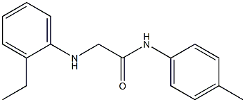 2-[(2-ethylphenyl)amino]-N-(4-methylphenyl)acetamide,,结构式