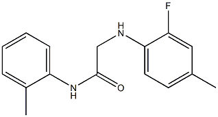 2-[(2-fluoro-4-methylphenyl)amino]-N-(2-methylphenyl)acetamide Structure