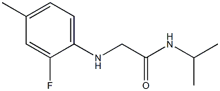 2-[(2-fluoro-4-methylphenyl)amino]-N-(propan-2-yl)acetamide