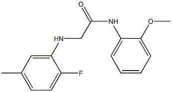 2-[(2-fluoro-5-methylphenyl)amino]-N-(2-methoxyphenyl)acetamide