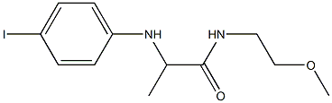 2-[(4-iodophenyl)amino]-N-(2-methoxyethyl)propanamide