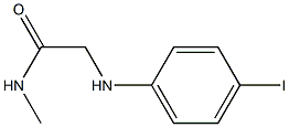 2-[(4-iodophenyl)amino]-N-methylacetamide,,结构式