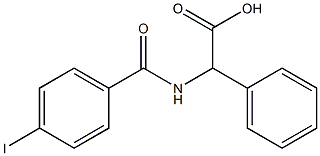 2-[(4-iodophenyl)formamido]-2-phenylacetic acid Structure