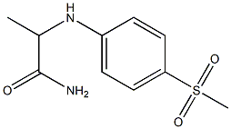 2-[(4-methanesulfonylphenyl)amino]propanamide Struktur