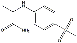 2-[(4-methanesulfonylphenyl)amino]propanamide Structure