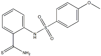 2-[(4-methoxybenzene)sulfonamido]benzene-1-carbothioamide 结构式